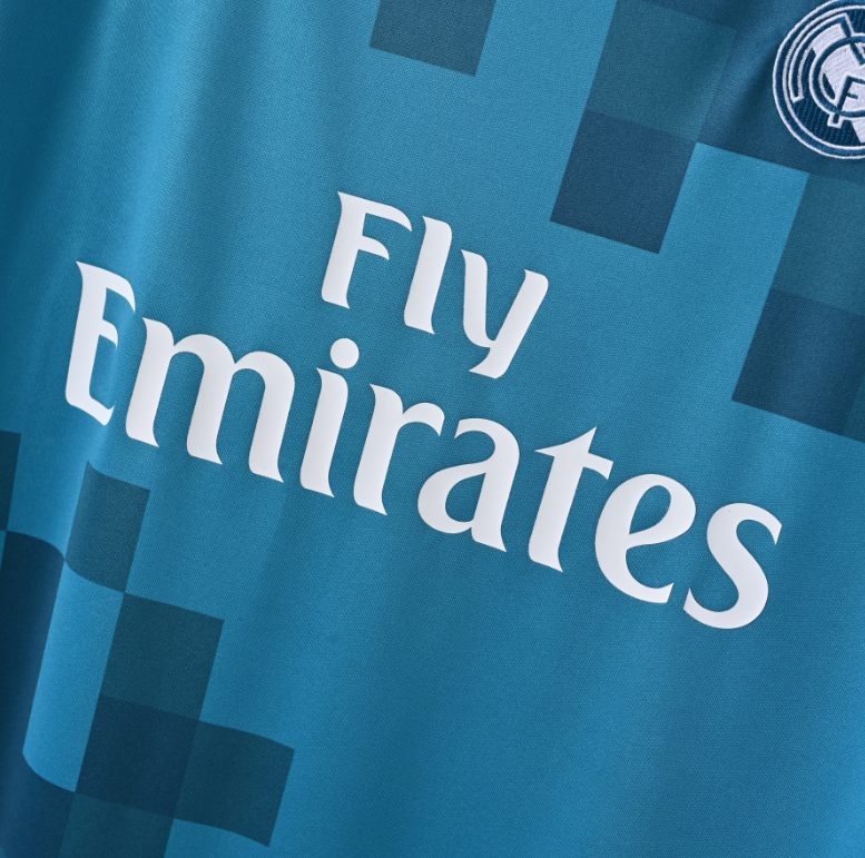 Real Madrid 2017 – Jersey Retro Azul Turquesa