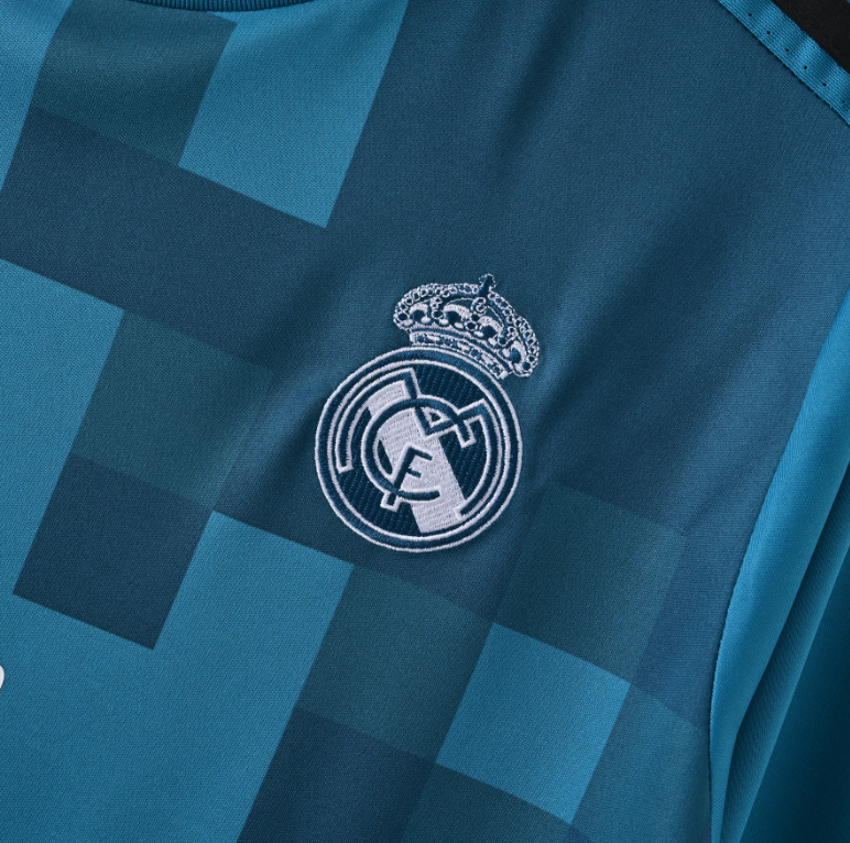 Real Madrid 2017 – Jersey Retro Azul Turquesa